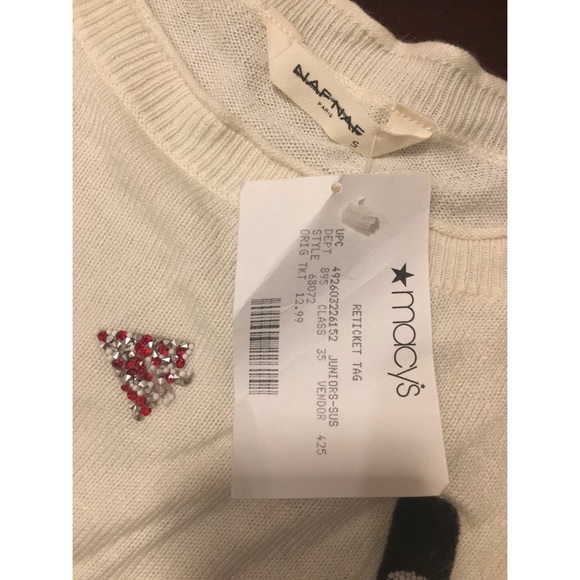 Macy's "Naf Naf" size small junior/girls sweater - Picture 2 of 3